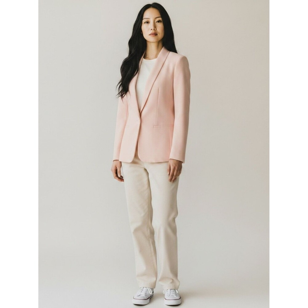 Armani Exchange Soft Pink Tailored Blazer - size 2